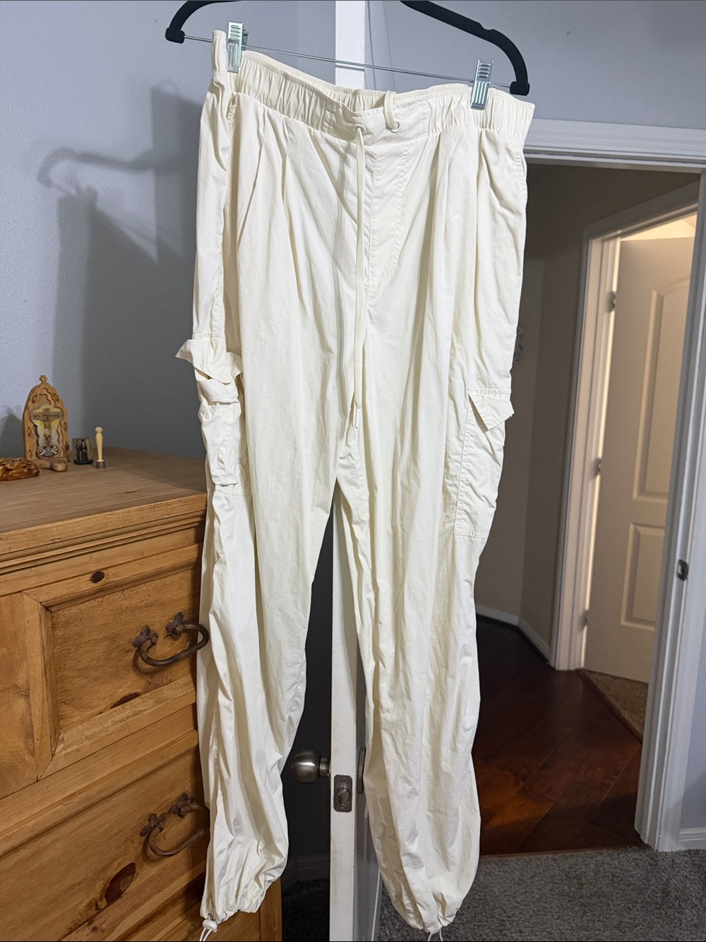 Z Supply Cream Cargo Track Pants